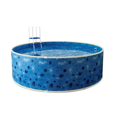 سبلاش حمام سباحة جاهز لون أزرق - مقاس 4.6 متر عمق 1.2 متر مع طلمبة و فلتر رملى